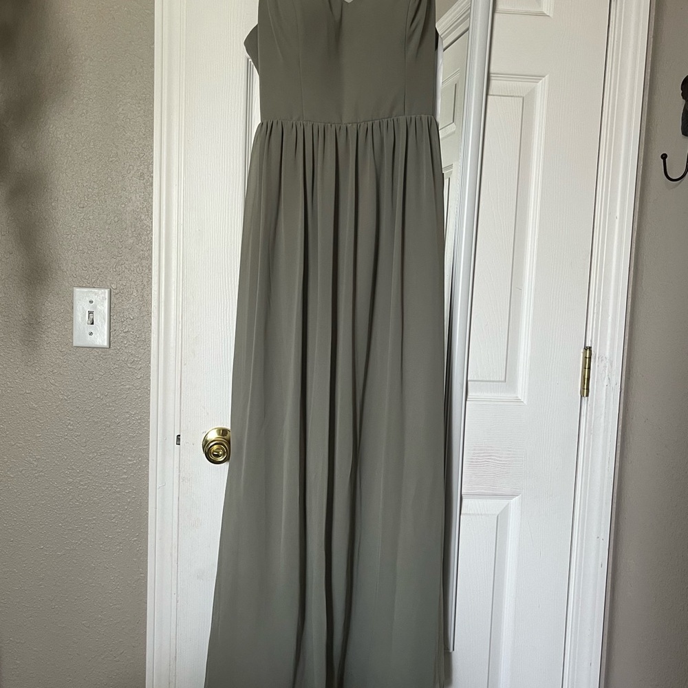 Revelry Green Strapless Sundress for Weddings